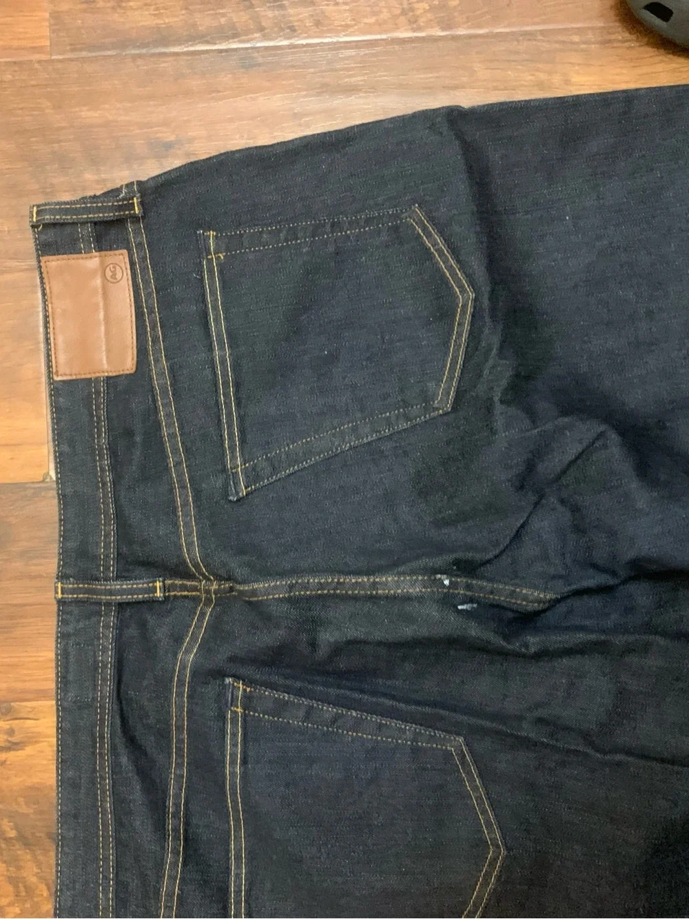 AG Adriano Goldschmied Dark Indigo Slim Straight Jeans
